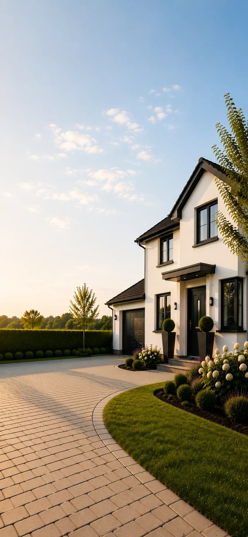 Premium white rendered home, Yorkshire