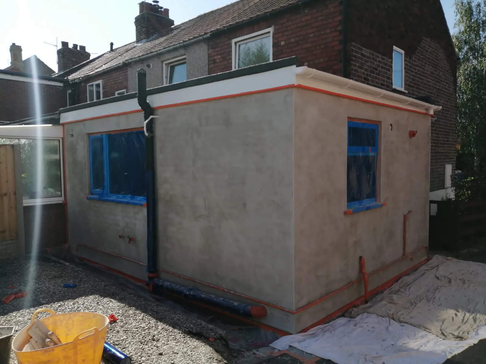 Silicone Render Extension, York — installation photo 2